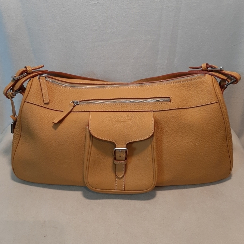 Dooney Bourke Large Front Pocket Hobo Yellow
